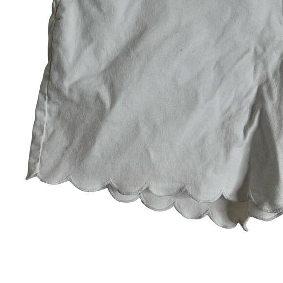 Banana Republic White Scalloped Shorts size 10 - Picture 4 of 8